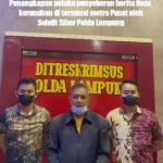 Polda Lampung Ringkus,  Oknum Guru, Diduga Penyebar Video Hoax