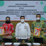 Bupati Tulang Bawang Terima Langsung Penghargaan WTP Ke-8 Kali Oleh BPK RI Perwakilan Lampung