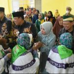 Bupati Dan Wakil Bupati Lampung Timur Hadir Di Aula Islamic Center Dalam Acara Pelepasan Jama’ah Calon Haji Tahun 2022.