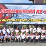 Polda Lampung Gelar Fun Bike Bersama TNI Dan Insan Pers.