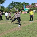 Polres Tulang Bawang Gelar Turnamen Mini Soccer Sambut Hari Bhayangkara Ke-76 Tahun 2022