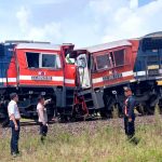 Dua Kereta Api Batu Bara Tabrakan Di Stasiun Rengas, Polda Lampung Terjunkan Personil Ke Lokasi