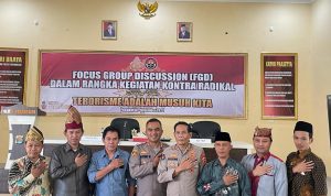 Polres Pesawaran Polda Lampung Menggelar Focus Grup Discussion (FGD) Dengan Tema “Terorisme Adalah Musuh Kita.