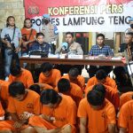 Kapolres Lampung Tengah Gelar Konferensi Pers Terkait Kerusuhan Di PT GAJ, 18 Orang Di Tetapkan Sebagai Tersangka