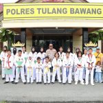 Kapolres Tuba Ucapkan Selamat Atas Prestasi 20 Atlet Taekwondo Di Ajang Nasional Kapolri Cup IV tahun 2022.