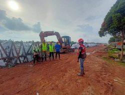 Proyek Pembangunan Untuk Penanganan Abrasi Tiga Desa di Kecamatan Rawajitu Utara Hampir Rampung.