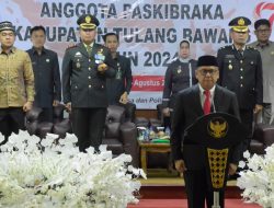 Dandim 0426 Tulang Bawang Hadiri Pengukuhan Paskibraka Dalam Rangka HUT RI Ke-79 TA. 2024.