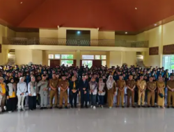 Bupati Lampung Timur Dawam Rahardjo Terima Mahasiswa Universitas Lampung Untuk Kegiatan KKN Periode II Tahun 2024.