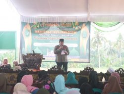 Ela-Azwar Calon Bupati Dan Wakil Bupati Lamtim Hadiri Pengajian Maulid Nabi di Sukadana Selatan.