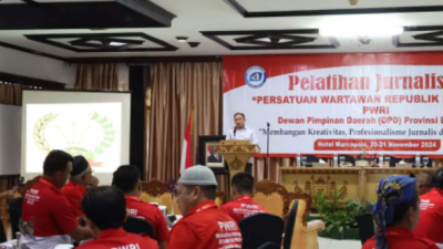 Demi Peningkatan Profesionalisme Jurnalis,DPD PWRI Lampung adakan Pelatihan Jurnalistik